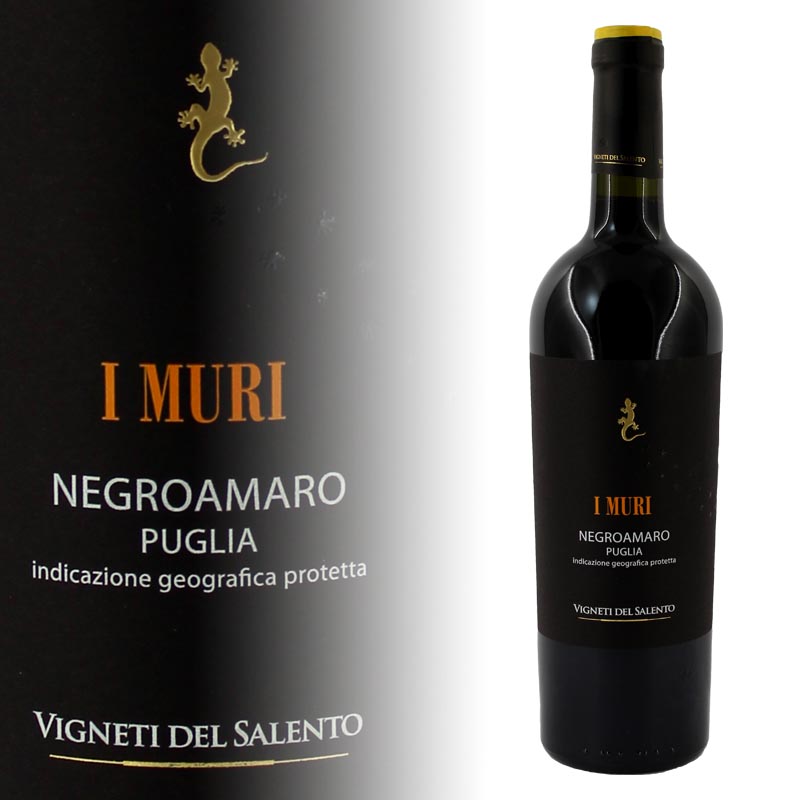 I Muri Geschenke IGP Rotwein Siegburger | Apulien Destille Negroamaro | geschmackvolle | Italien | Weine - 